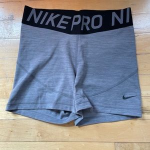 Gray Nike Pro Dri Fit Shorts